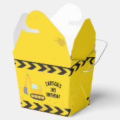 Bouw Kinder Yellow Birthday Party Bedankdoosjes (Geopend)