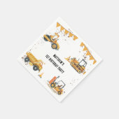 Bouw kinderen Birthday Party Dank je Servet (Hoek)