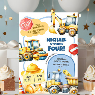 Bouw Kinderen Verjaardag Kaart