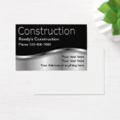 Bouw Koele Metallic Visitekaartjes (Bureau)