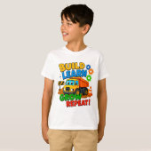 🌱 Bouw Leer Groei Kindercadeau ⭐ T-shirt (Voorkant volledig)