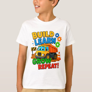 🌱 Bouw Leer Groei Kindercadeau ⭐ T-shirt