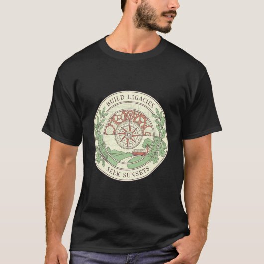 Bouw Legacies Zoek Zonsondergangen Mandala Comfort T-shirt (Voorkant)