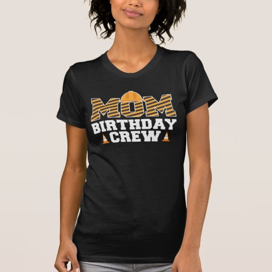 Bouw mam Birthday Planner Kinder Partij Mam T-shirt (Voorkant)