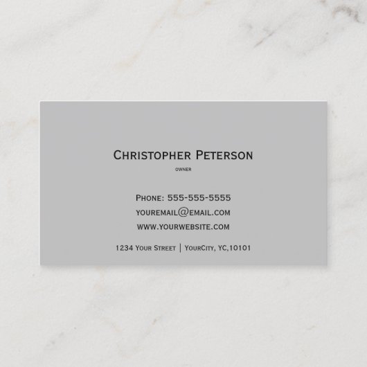 Bouw - Masonry Visitekaartje (Achterkant)