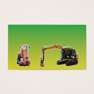 Bouw Mechanische graafmachine Visitekaartje