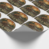 Bouw Meer Bever Geborduurd Outdoor Patch Cadeaupapier (Hoek)