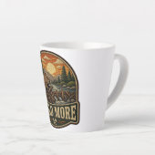 Bouw Meer Bever Geborduurd Outdoor Patch Latte Mok (Rechterhoek)