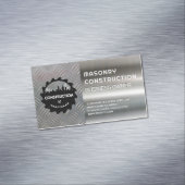 Bouw | Metaal | Staal Magnetisch Visitekaartje (Voorbeeld)