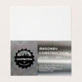 Bouw | Metaal | Staal Visitekaartje (Buitenkant ongevouwen)