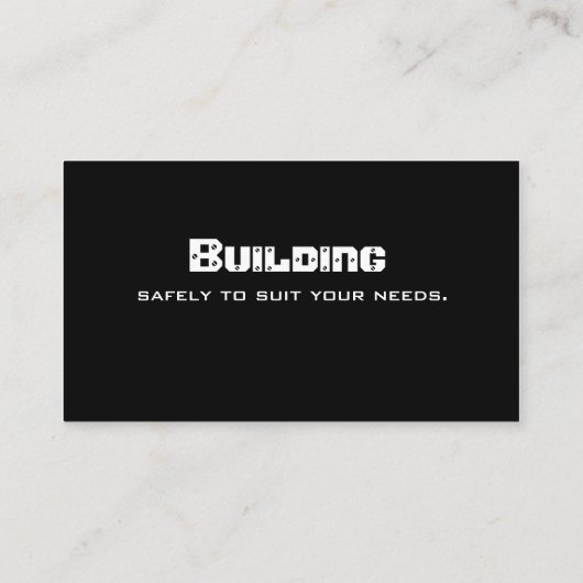 Bouw Metaal Visitekaartje Professional (Achterkant)