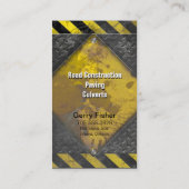 Bouw Metaal Visitekaartje Zwarte Gele Rust (Achterkant)