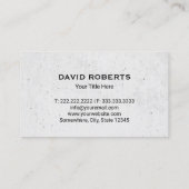 Bouw Metalen Huis Logo Modern Onroerend goed Visitekaartje (Achterkant)