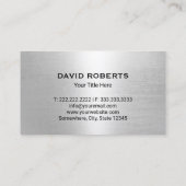 Bouw Metalen Huis Logo Vastgoed Visitekaartje (Achterkant)