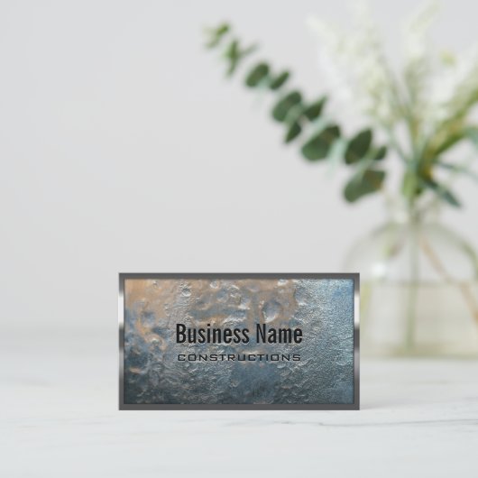 Bouw metalen rand Unieke ijskwand Visitekaartje (Staand voorkant)
