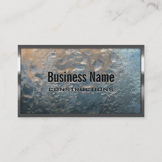 Bouw metalen rand Unieke ijskwand Visitekaartje (Voorkant)