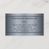 Bouw Metallic Look Visitekaartje (Voorkant)
