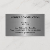 Bouw Metallic Look Visitekaartje (Voorkant)