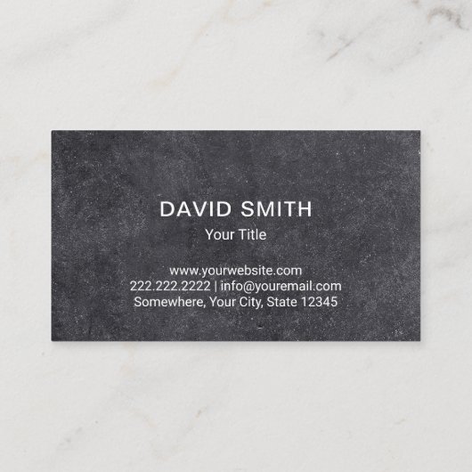 Bouw Metallic monogram Modern Navy Blue Visitekaartje (Achterkant)