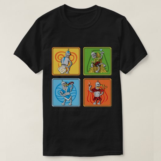 Bouw mijn kleine metalen Avatar-elementaire bender T-shirt (Design voorkant)
