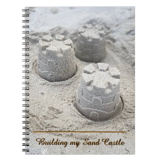 Bouw mijn zandkasteel notitieboek (Voorkant)