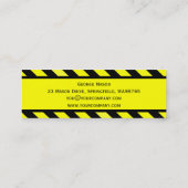 bouw mini visitekaartje (Achterkant)