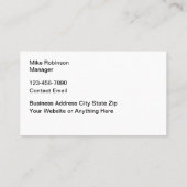 Bouw Modern Visitekaartje Design (Achterkant)