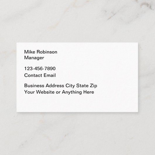 Bouw Modern Visitekaartje Design (Achterkant)