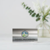 Bouw moersleutel hamer | Metallisch Visitekaartje (Staand voorkant)