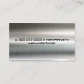 Bouw moersleutel hamer | Metallisch Visitekaartje (Achterkant)