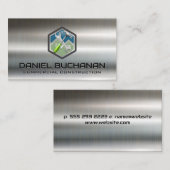 Bouw moersleutel hamer | Metallisch Visitekaartje (Voorkant / Achterkant)