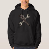 Bouw moersleutel met auto mechanische steeksleutel hoodie (Voorkant)