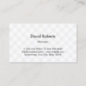 Bouw Monogram goudInitialen Logo Moderne Visitekaartje (Achterkant)