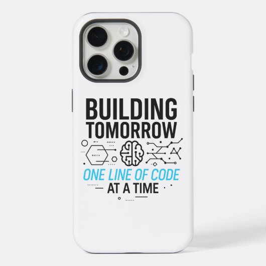 Bouw Morgen Lijn door Code Case | Tech Reis iPhone Hoesje (Achterkant)