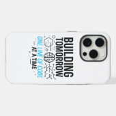 Bouw Morgen Lijn door Code Case | Tech Reis iPhone Hoesje (Achterkant horizontaal)