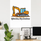 Bouw Muur Kunst - Jongen Poster (Thuiskantoor)