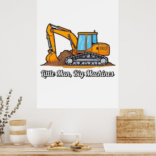 Bouw muurkunst - Jongen Poster (Keuken)