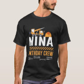 Bouw Nina Verjaardagsploeg Bouwdag T-shirt (Voorkant)