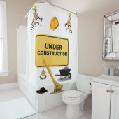 Bouw onder douchegordijn (In situ)