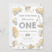 Bouw ONE 1e verjaardag Kaart (Voorkant)