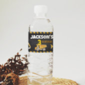 Bouw op dag waterflesetiket waterfles etiket