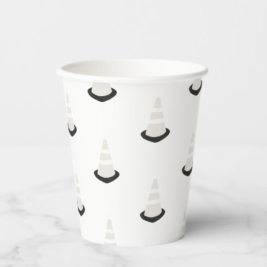 Bouw op de dag van de geboorte van de beige kloon papieren bekers (Voorkant)