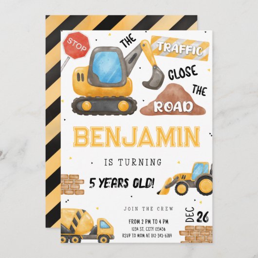 Bouw op de dag van de uitnodiging (Voorkant / Achterkant)