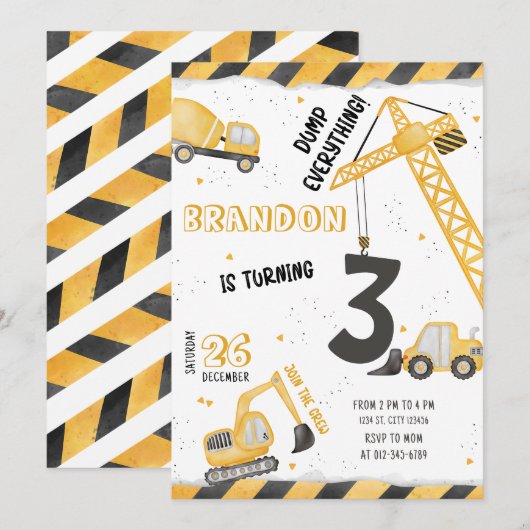 Bouw op de dag van de uitnodiging (Voorkant / Achterkant)