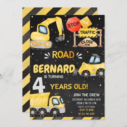 Bouw op de dag van de uitnodiging (Voorkant / Achterkant)