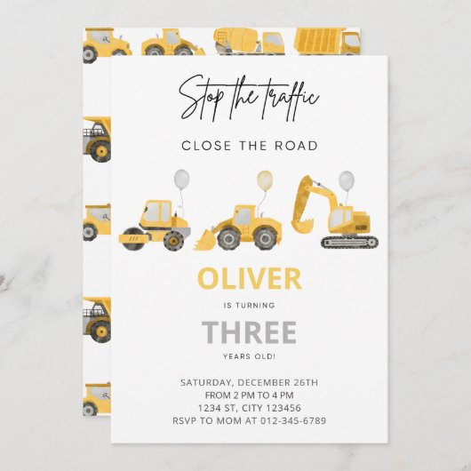 Bouw op de dag van de uitnodiging (Voorkant / Achterkant)