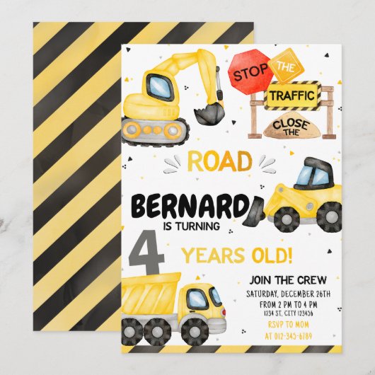 Bouw op de dag van de uitnodiging (Voorkant / Achterkant)