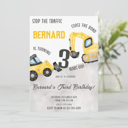 Bouw op de dag van de uitnodiging (Staand voorkant)