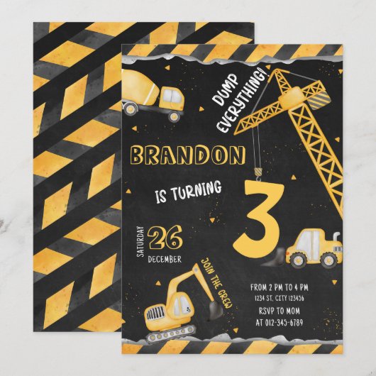 Bouw op de dag van de uitnodiging (Voorkant / Achterkant)