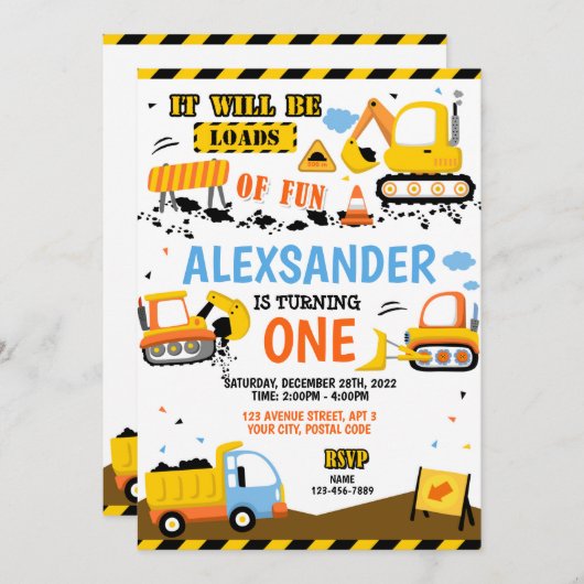 Bouw op zaterdag - Eventuele leeftijden Kaart (Voorkant / Achterkant)